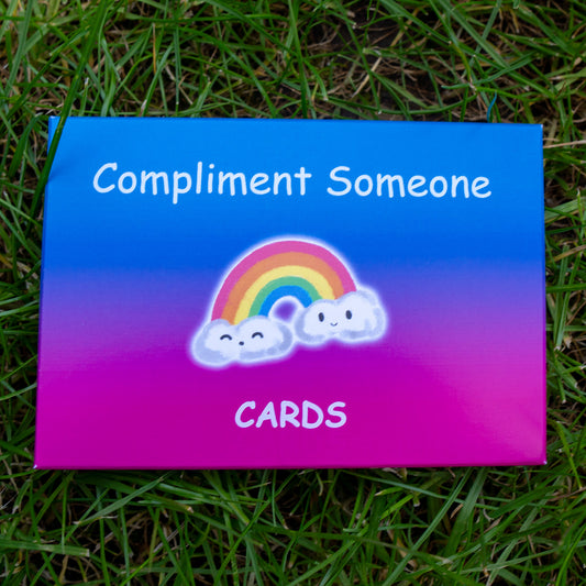 Cute casual compliment cards pack